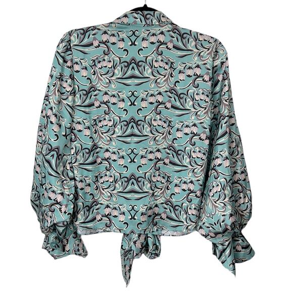 Alexis Tallara Top in Aqua Tulip Floral Women’s size xsmall - Picture 6 of 8